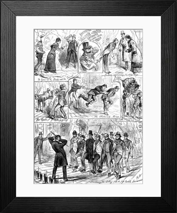 Framed Print : Preparing for the Pantomime, 1881. Creator: M. P Framed Print : Preparing for the Pantomime, 1881. Creator: M. P