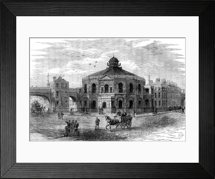 Framed Print : Surrey Chapel, Blackfriars-Road (Rowland Hill's Chapel), 1881. Creator: William James Palmer. Surrey Chapel, Blackfriars-Road (Rowland Hill's Chapel), 1881 Framed Print : Surrey Chapel, Blackfriars-Road (Rowland Hill's Chapel), 1881. Creator: William James Palmer. Surrey Chapel, Blackfriars-Road (Rowland Hill's Chapel), 1881