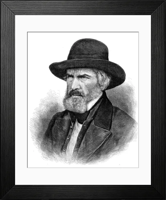 Framed Print : The late Thomas Carlyle, from a photograph by Vernon Heath, taken in 1862, (1881). Creator: Unknown