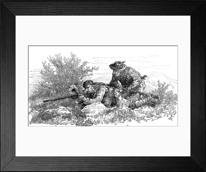 Framed Print : The War in the Transvaal: a Boer outpost, 1881. Creator: Unknown Framed Print : The War in the Transvaal: a Boer outpost, 1881. Creator: Unknown