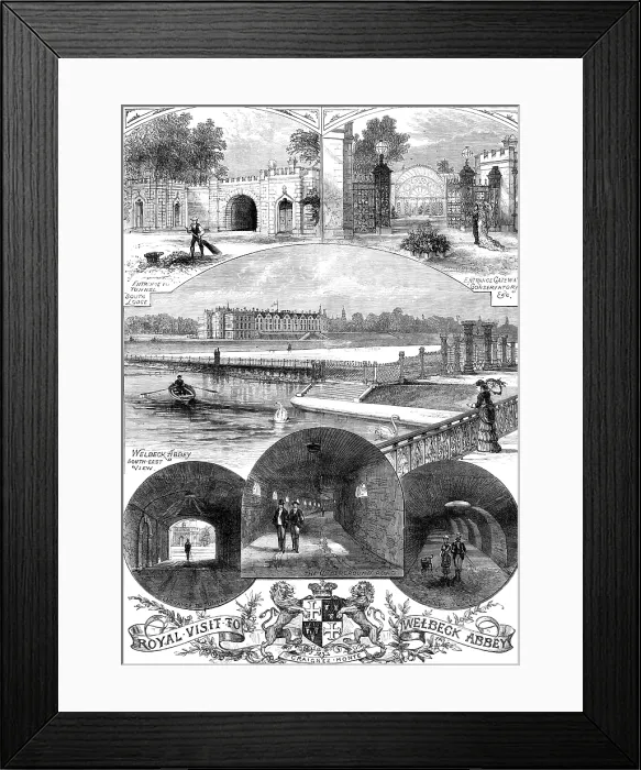 Framed Print : The Royal Visit to Welbeck Abbey, 1881. Creator: Unknown Framed Print : The Royal Visit to Welbeck Abbey, 1881. Creator: Unknown