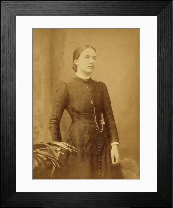 Framed Print : Unidentified woman, c1880s. Creator: Boning and Small Framed Print : Unidentified woman, c1880s. Creator: Boning and Small