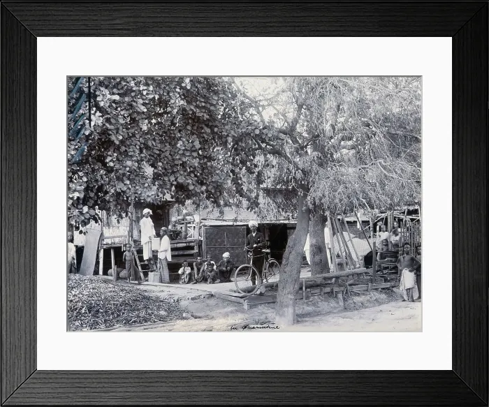 Framed Print : People living in quarantine, during a plague epidemic in Mandalay, 1906. Creator: Criouleansky & Marshall Framed Print : People living in quarantine, during a plague epidemic in Mandalay, 1906. Creator: Criouleansky & Marshall