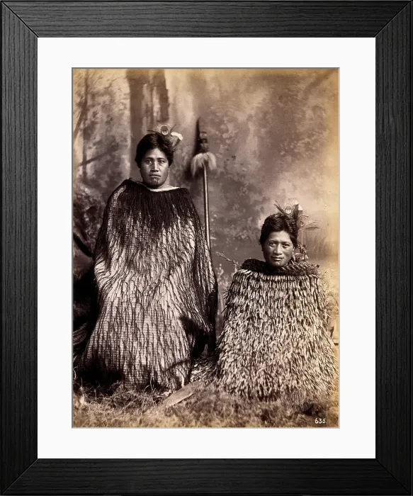 Framed Print : New Zealand: two Maori women, c1880s. Creator: Unknown Framed Print : New Zealand: two Maori women, c1880s. Creator: Unknown