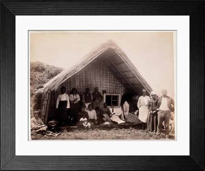 Framed Print : New Zealand: Maori funeral rites, c1880s. Creator: Unknown Framed Print : New Zealand: Maori funeral rites, c1880s. Creator: Unknown