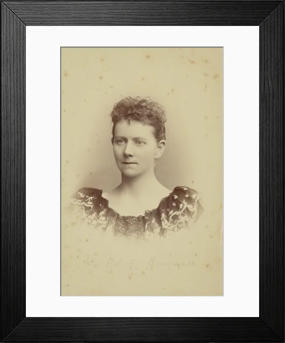 Framed Print : Mary Hannan, c1880s. Creator: Simla Cowell Framed Print : Mary Hannan, c1880s. Creator: Simla Cowell