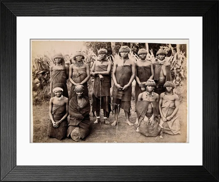 Framed Print : South Africa: a group of African women witch doctors, between 1800 and 1899. Creator: Unknown Framed Print : South Africa: a group of African women witch doctors, between 1800 and 1899. Creator: Unknown
