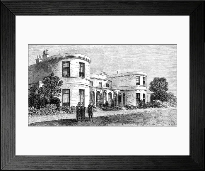 Framed Print : The Crisis in Ireland: residence of the Chief Secretary in Phoenix Park, Dublin, 1881. Creator: Unknown Framed Print : The Crisis in Ireland: residence of the Chief Secretary in Phoenix Park, Dublin, 1881. Creator: Unknown