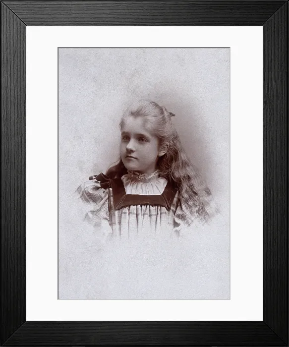 Framed Print : Louise Power, 1896. Creator: FG Henning Framed Print : Louise Power, 1896. Creator: FG Henning