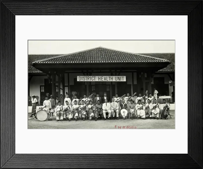 Framed Print : Paul Farr Russell and District Health Unit in Malaya, c1930s. Creator: Unknown Framed Print : Paul Farr Russell and District Health Unit in Malaya, c1930s. Creator: Unknown