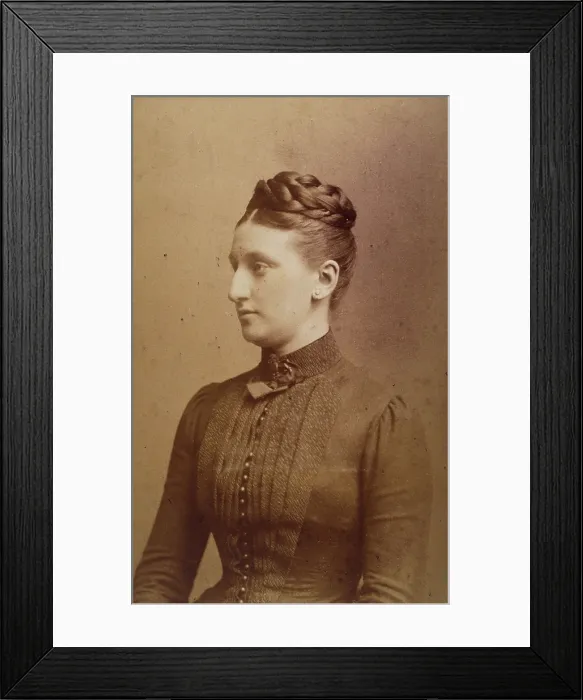 Framed Print : Gertrude Keith, c1880s. Creator: G West & Son Framed Print : Gertrude Keith, c1880s. Creator: G West & Son