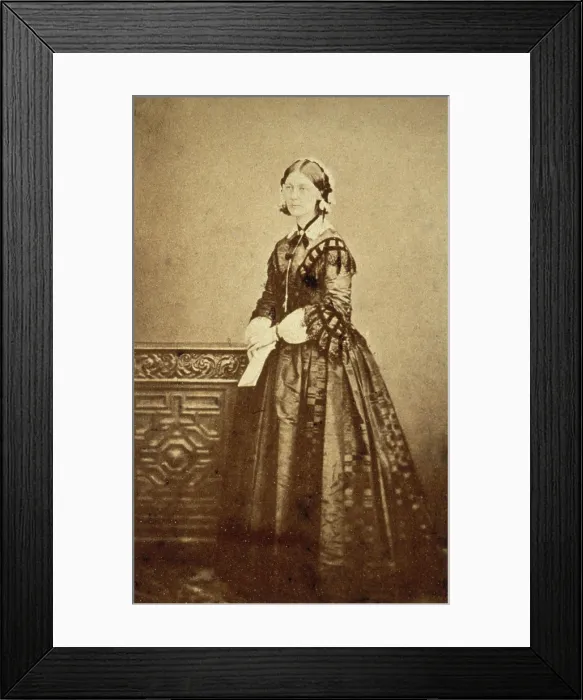 Framed Print : Florence Nightingale, c1860s. Creator: Henry Lenthall Framed Print : Florence Nightingale, c1860s. Creator: Henry Lenthall
