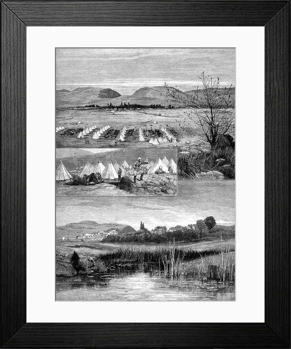 Framed Print : War sketches in South Africa: 1. Pretoria, capital of the Transvaal. 2. Heidelberg, Transvaal, 1881. Creator: Unknown Framed Print : War sketches in South Africa: 1. Pretoria, capital of the Transvaal. 2. Heidelberg, Transvaal, 1881. Creator: Unknown