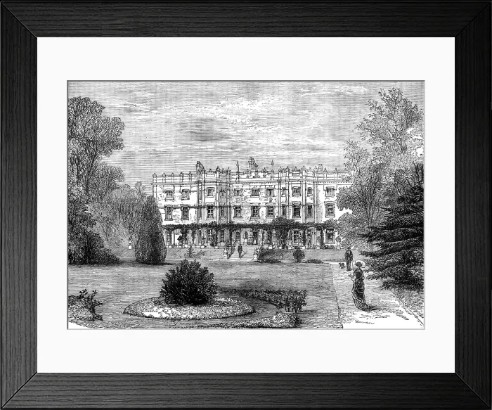 Framed Print : The late Lord Beaconsfield: Hughenden Manor, High Wycombe, the seat of Lord Beaconsfield, (1881). Creator: Unknown Framed Print : The late Lord Beaconsfield: Hughenden Manor, High Wycombe, the seat of Lord Beaconsfield, (1881). Creator: Unknown
