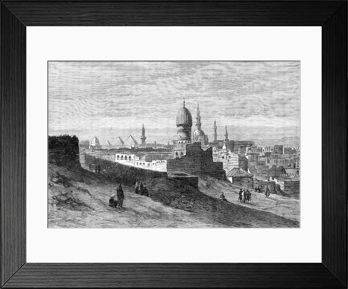 Framed Print : Cairo from the Citadel, 1881. Creator: Unknown Framed Print : Cairo from the Citadel, 1881. Creator: Unknown