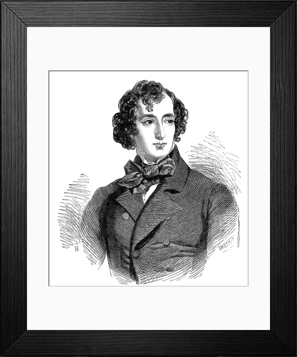 Framed Print : The late Lord Beaconsfield: Mr. Disraeli fifty years ago, (1881). Creator: Smyth Framed Print : The late Lord Beaconsfield: Mr. Disraeli fifty years ago, (1881). Creator: Smyth