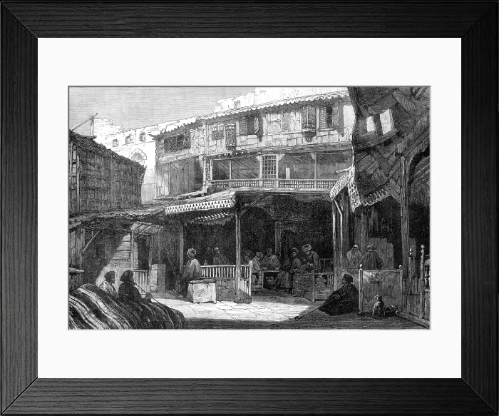 Framed Print : The Bazaar, Cairo, 1881. Creator: William James Palmer Framed Print : The Bazaar, Cairo, 1881. Creator: William James Palmer