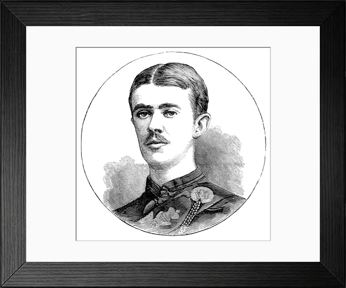 Framed Print : The late Lieutenant Maurice O'Connell, 1881. Creator: Unknown. The late Lieutenant Maurice O'Connell, 1881. Creator: Unknown