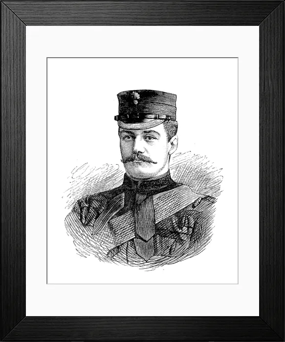 Framed Print : The late Lieutenant R. H. Elwes, Grenadier Guards, 1881. Creator: Unknown Framed Print : The late Lieutenant R. H. Elwes, Grenadier Guards, 1881. Creator: Unknown
