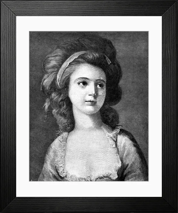Framed Print : Portrait of Countess Potocka, by Angelica Kauffman, in the Dresden Gallery... 1881. Creator: Unknown Framed Print : Portrait of Countess Potocka, by Angelica Kauffman, in the Dresden Gallery... 1881. Creator: Unknown