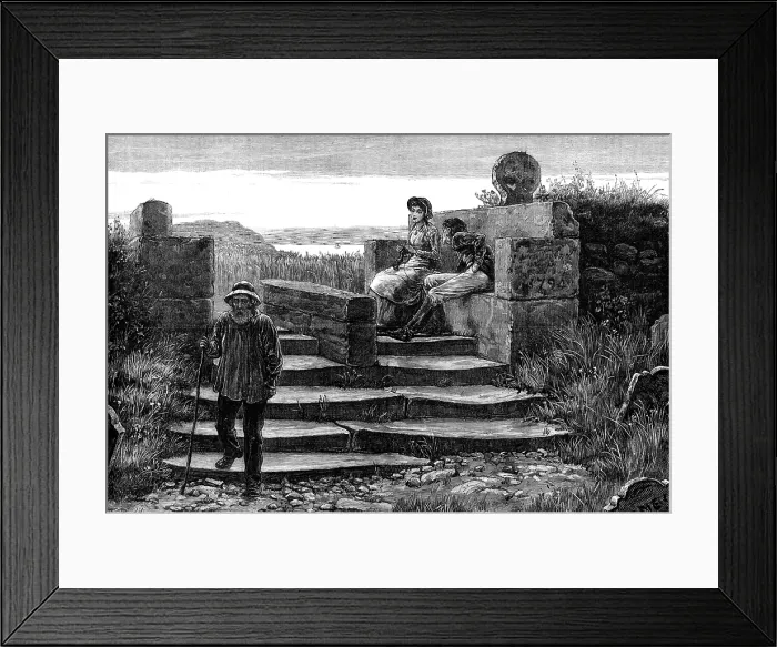 Framed Print : A Cornish churchyard, St. Levan, Land's End, 1881. Creator: Unknown. A Cornish churchyard, St. Levan, Land's End, 1881. Creator: Unknown Framed Print : A Cornish churchyard, St. Levan, Land's End, 1881. Creator: Unknown. A Cornish churchyard, St. Levan, Land's End, 1881. Creator: Unknown