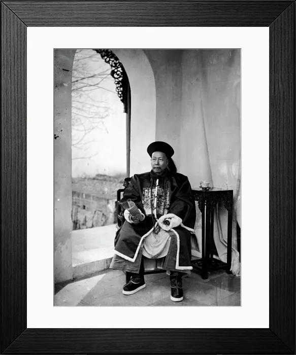 Framed Print : China: a mandarin, 1869. Creator: John Thomson Framed Print : China: a mandarin, 1869. Creator: John Thomson