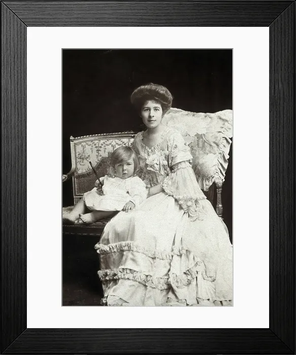 Framed Print : Gwendoline Syrie Maud Wellcome (nee Barnardo), Syrie Maugham and Henry Mounteney Wellcome, c1904. Creator: Lambert Weston & Son Framed Print : Gwendoline Syrie Maud Wellcome (nee Barnardo), Syrie Maugham and Henry Mounteney Wellcome, c1904. Creator: Lambert Weston & Son