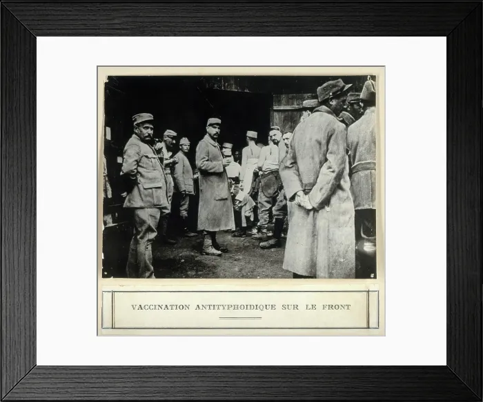 Framed Print : Anti-typhoid vaccination in World War I, c1910s. Creator: Unknown Framed Print : Anti-typhoid vaccination in World War I, c1910s. Creator: Unknown