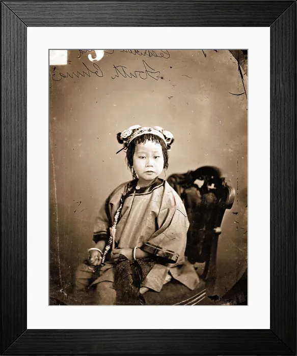 Framed Print : Canton (Guangzhou), Kwangtung province, China: a girl, 1869. Creator: John Thomson Framed Print : Canton (Guangzhou), Kwangtung province, China: a girl, 1869. Creator: John Thomson