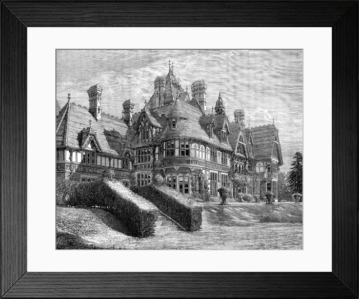 Framed Print : Farnborough Hill House, Hants. the new residence of the Empress Eugenie, 1881. Creator: Unknown Framed Print : Farnborough Hill House, Hants. the new residence of the Empress Eugenie, 1881. Creator: Unknown