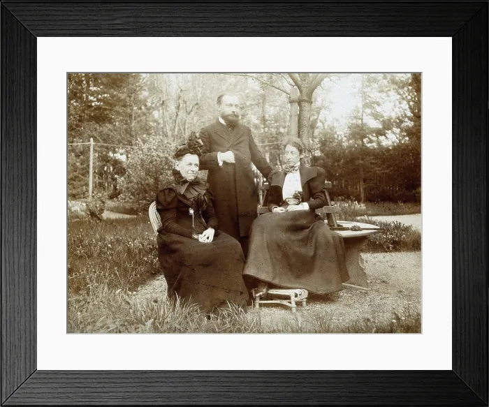 Framed Print : Frederick Belding Power, Frau (Louise) Fluckiger and Marie Fluckiger, 1897. Creator: Unknown Framed Print : Frederick Belding Power, Frau (Louise) Fluckiger and Marie Fluckiger, 1897. Creator: Unknown