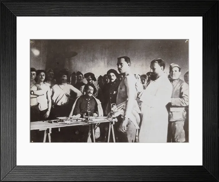 Framed Print : Anti-typhoid vaccination in World War I, c1910s. Creator: Unknown Framed Print : Anti-typhoid vaccination in World War I, c1910s. Creator: Unknown