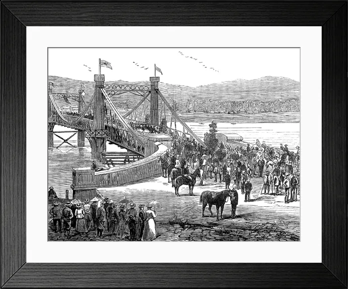 Framed Print : Opening of Fitzroy Bridge, Rockhampton, Queensland, 1881. Creator: Unknown Framed Print : Opening of Fitzroy Bridge, Rockhampton, Queensland, 1881. Creator: Unknown
