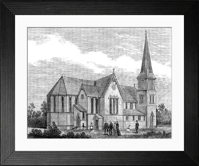 Framed Print : Church of the Holy Sepulchre, Auckland, New Zealand, 1881. Creator: Unknown Framed Print : Church of the Holy Sepulchre, Auckland, New Zealand, 1881. Creator: Unknown