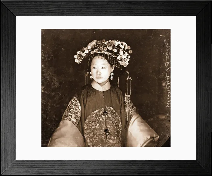 Framed Print : China: a Manchu bride, 1871. Creator: John Thomson Framed Print : China: a Manchu bride, 1871. Creator: John Thomson
