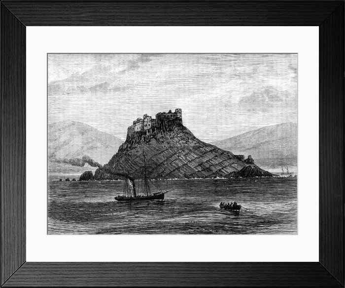 Framed Print : The French Expedition to Tunis: the Island and Fort of Tabarka, 1881. Creator: Unknown Framed Print : The French Expedition to Tunis: the Island and Fort of Tabarka, 1881. Creator: Unknown