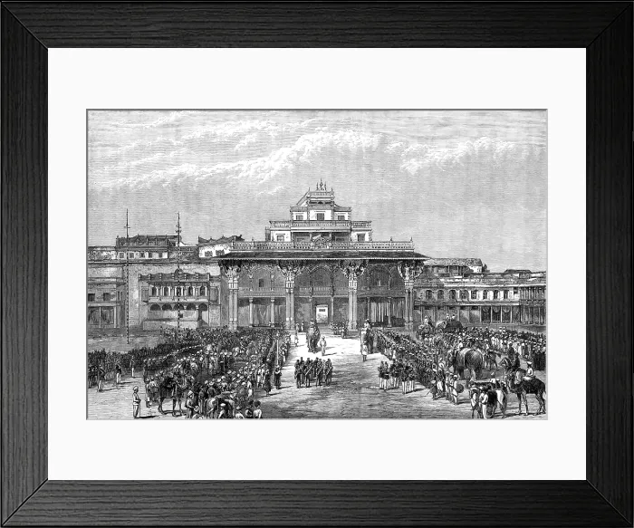 Framed Print : Palace of the Maharajah of Mysore, India, 1881. Creator: Unknown Framed Print : Palace of the Maharajah of Mysore, India, 1881. Creator: Unknown