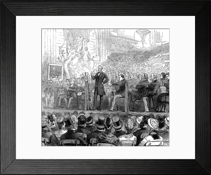Framed Print : Commemoration of the eightieth birthday of the Earl of Shaftesbury at Guildhall, 1881. Creator: W. R Framed Print : Commemoration of the eightieth birthday of the Earl of Shaftesbury at Guildhall, 1881. Creator: W. R