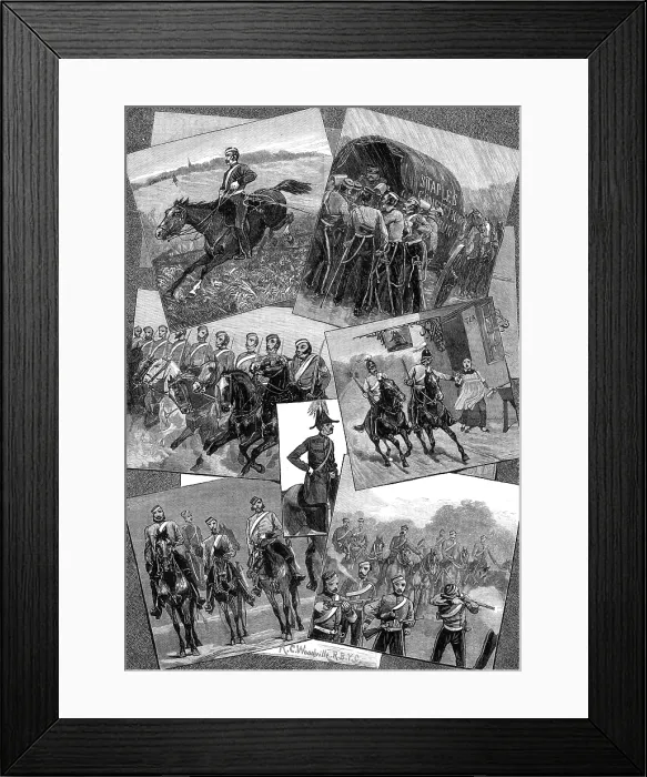 Framed Print : Out with the Berkshire Yeomanry, 1881. Creator: Unknown Framed Print : Out with the Berkshire Yeomanry, 1881. Creator: Unknown