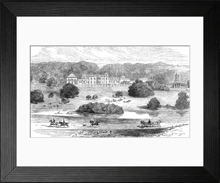 Framed Print : Normanton Park, Rutlandshire - view from North-West, 1881. Creator: Unknown Framed Print : Normanton Park, Rutlandshire - view from North-West, 1881. Creator: Unknown