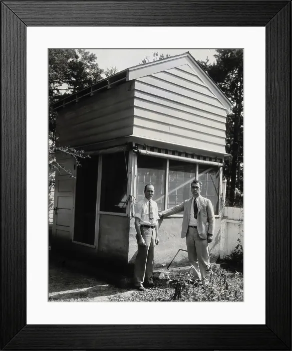 Framed Print : Mark Boyd and one unidentified man, c1940s. Creator: Unknown Framed Print : Mark Boyd and one unidentified man, c1940s. Creator: Unknown