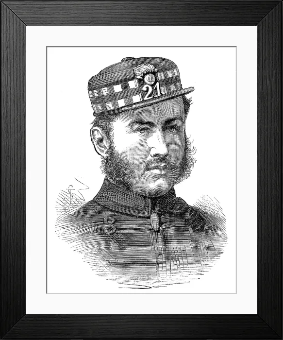 Framed Print : Captain A. L. Falls, 21st Regiment, killed in South Africa, 1881. Creator: Unknown Framed Print : Captain A. L. Falls, 21st Regiment, killed in South Africa, 1881. Creator: Unknown