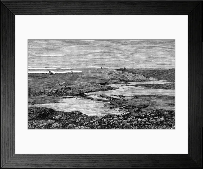 Framed Print : The American Franklin Search Expedition - view in summer, King William's Land, 1870, (1881) Framed Print : The American Franklin Search Expedition - view in summer, King William's Land, 1870, (1881)