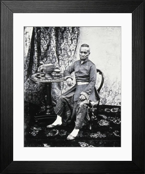 Framed Print : The Prime Minister (Kralahom) of Siam (Thailand), 1865. Creator: John Thomson Framed Print : The Prime Minister (Kralahom) of Siam (Thailand), 1865. Creator: John Thomson