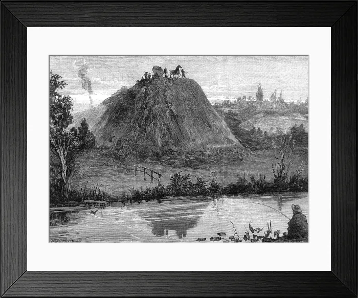 Framed Print : George Stephenson, Father of Railways: making a railway, 1881. Creator: W. I. Mosses Framed Print : George Stephenson, Father of Railways: making a railway, 1881. Creator: W. I. Mosses