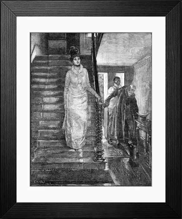 Framed Print : Sunday Morning in 'Old Virginia' by E. A. Abbey, 1881. Creator: Joseph Swain Framed Print : Sunday Morning in 'Old Virginia' by E. A. Abbey, 1881. Creator: Joseph Swain