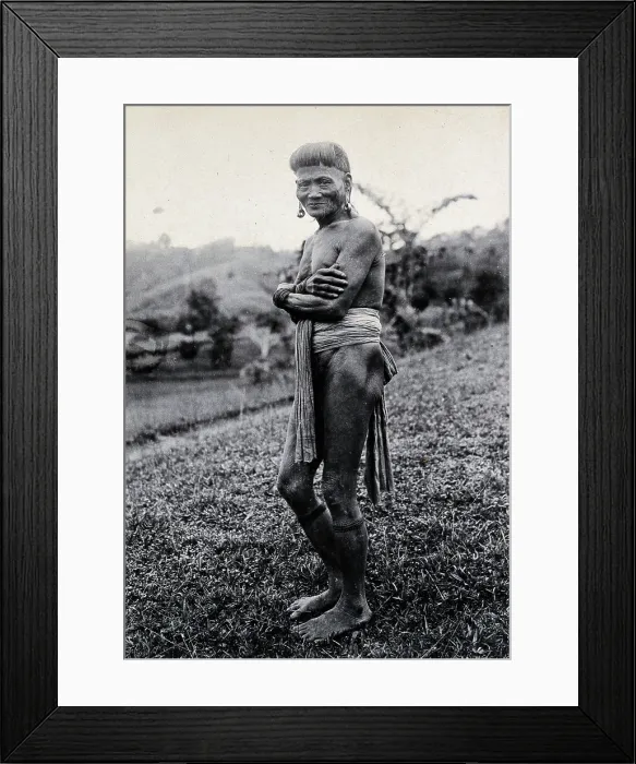 Framed Print : Sarawak: a Ukit man, c1900. Creator: Unknown Framed Print : Sarawak: a Ukit man, c1900. Creator: Unknown