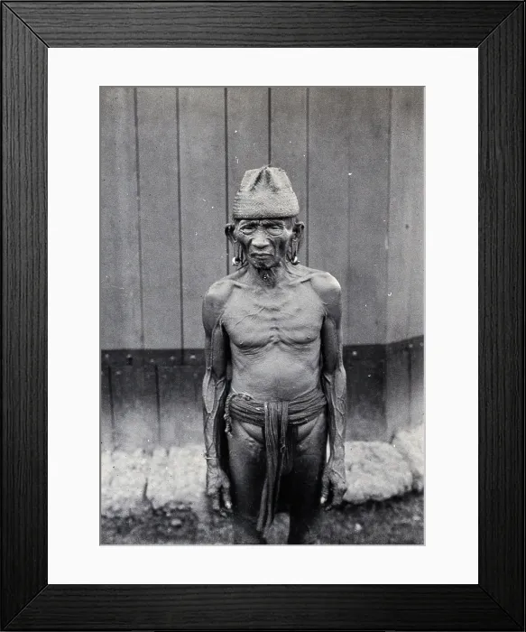Framed Print : Sarawak: a Bakatan man, c1900. Creator: Unknown Framed Print : Sarawak: a Bakatan man, c1900. Creator: Unknown