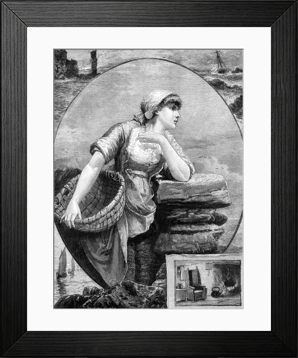 Framed Print : 'The Turn of the Tide' by Davidson Knowles, 1881. Creator: Unknown Framed Print : 'The Turn of the Tide' by Davidson Knowles, 1881. Creator: Unknown