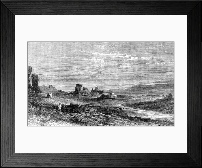 Framed Print : The Ruins of Carthage, three miles from Tunis, 1881. Creator: Unknown Framed Print : The Ruins of Carthage, three miles from Tunis, 1881. Creator: Unknown